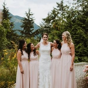 Blush Pink Bridesmaid Dresses